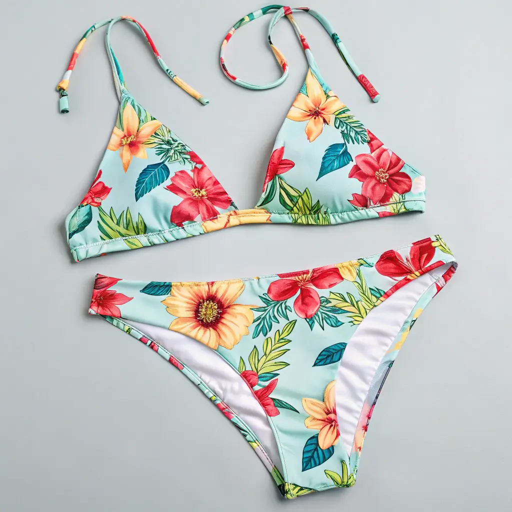 Kwiatowy Zestaw Bikini Seaside